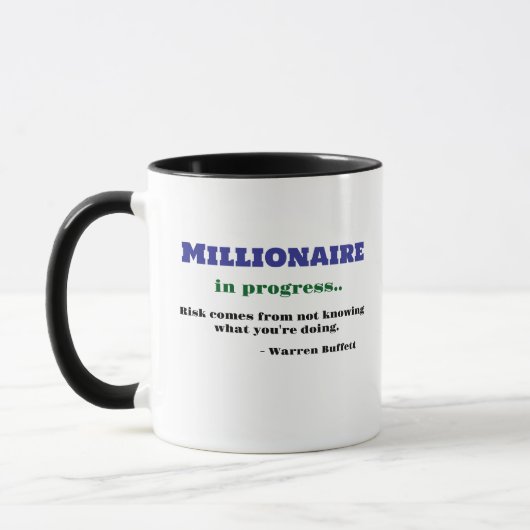 Mug Trader Mug, Warren Buffett Citation - Tea Coffee C (Gauche)