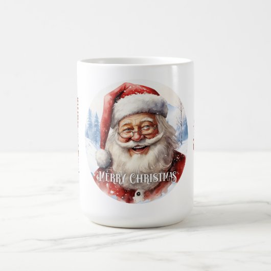 Mug Tradition classique Père Noël Illustration Script (Centre)