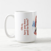 Mug Tradition classique Père Noël Illustration Script (Gauche)