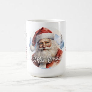 Mug Tradition classique Père Noël Illustration Script