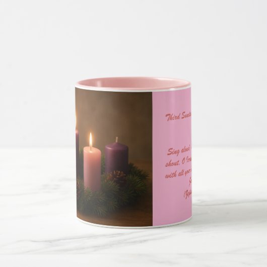 Mug Traditional Advent Wreath Third Sunday (Centre)