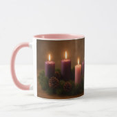 Mug Traditional Advent Wreath Third Sunday (Gauche)