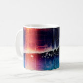 Mug Traditional grunge background, scratched texture w (Devant gauche)
