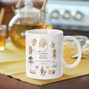 Mug Traditionnel 12 jours de Noël' Joli Fêtes de fin d