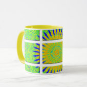 Mug traditionnel africain noir 11 oz (Devant gauche)