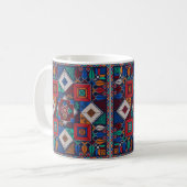 Mug Traditionnel Palestine Broderie tatreez coloré (Devant gauche)