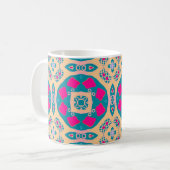 Mug Traditionnel, patchwork péruvien, motif de tuiles (Devant gauche)