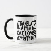 Mug Traducteur Amoureux des chats (Gauche)