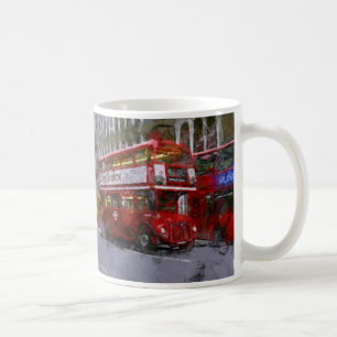 Mug Trafalgar Carré Red Double-Decker Bus, Londres, Ro