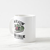 Mug Trail Blazin'Border Collie Design d'aventure (Devant gauche)