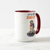 Mug Trail Buddy – Aventure de Labrador en randonnée (Devant droit)