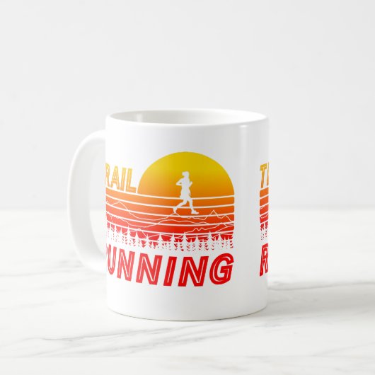 Mug Trail Running oranges (Devant gauche)
