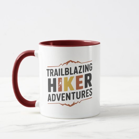 Mug Trailblazing Hiker Adventures (Gauche)