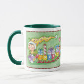 Mug Train à chenille de Noël avec présentoirs (Gauche)
