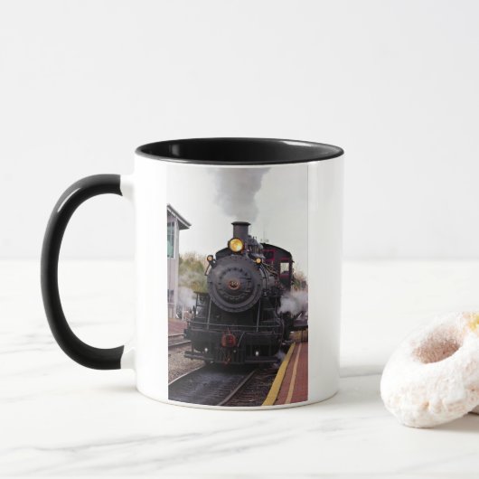 Mug Train à vapeur (Avec donut)