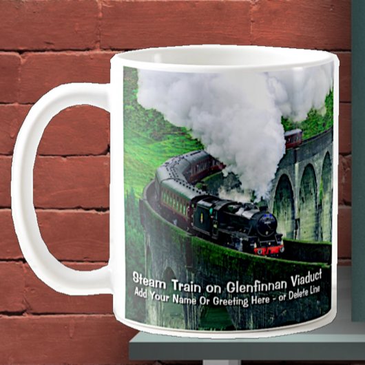 Mug Train à vapeur dans le viaduc de Glenfinnan - Ajou