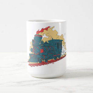 Mug Train à vapeur rétro - Amateur de transports vinta