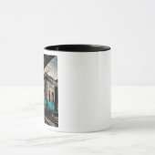 Mug Train abandonné avec Graffiti Urban Street Art (Centre)