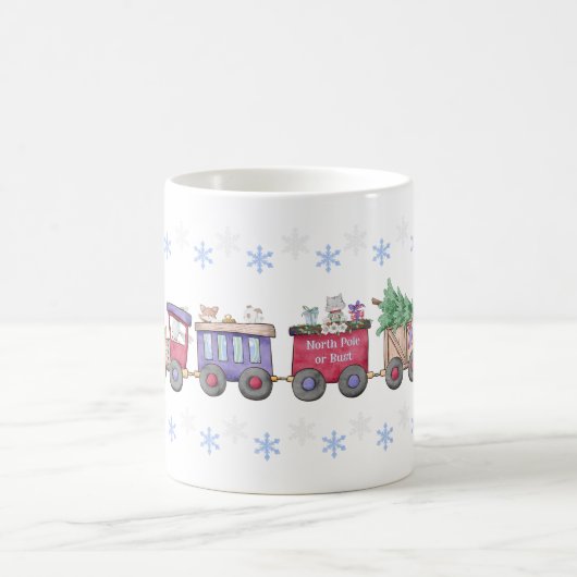 Mug Train animal de Noël Pôle Nord ou Pôle Nord (Centre)