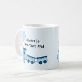 Mug Train bleu Choo Choo (Devant gauche)