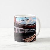 Mug Train bleu et argent (Devant droit)