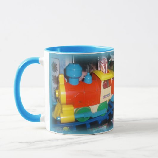 Mug Train de jouet personnalisé pour les fêtes de Noël (Gauche)