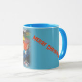 Mug Train de jouet personnalisé pour les fêtes de Noël (Devant droit)