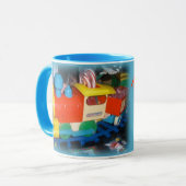 Mug Train de jouet personnalisé pour les fêtes de Noël (Devant gauche)