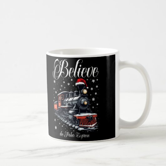 Mug Train de Noël Croyez vintage (Droite)