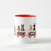 Mug Train de Noël de chien (Centre)