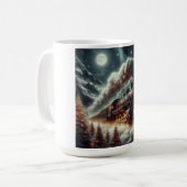 Mug Train de nuit d'hiver/Noël (Devant gauche)
