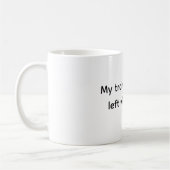Mug Train de pensée à gauche, Citation drôle et sarcas (Gauche)