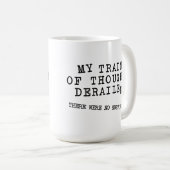 Mug Train De Pensée Déraillé FunnyMug (Devant droit)