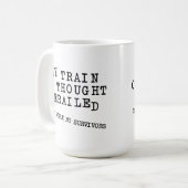 Mug Train De Pensée Déraillé FunnyMug (Devant gauche)