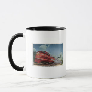 Mug Train de RocketStreamlined d'île de roche
