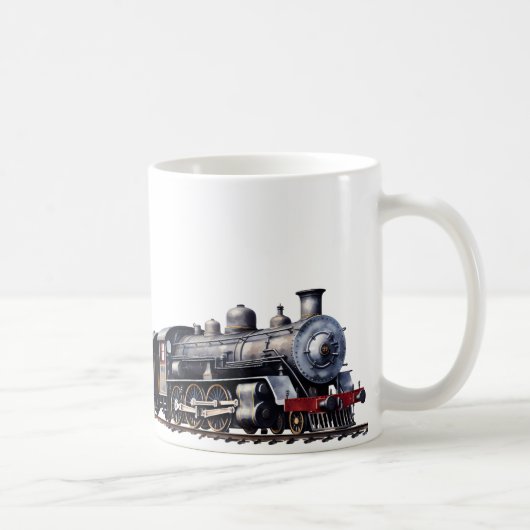 Mug Train En Aquarelle (Droite)