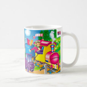 Mug train et voiture
