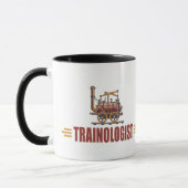 Mug Train ferroviaire humoristique (Gauche)