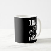 Mug Train fou - Gymnase Motivationnelle, Fitness d'ent (Devant droit)