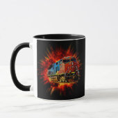 Mug Train Locomotive Diesel Éclatant (Gauche)