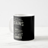 Mug Train Lover Funny Trainspoter Railroad Locomotive (Devant gauche)