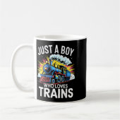 Mug Train Lover Just A Boy Who Loves Trains  (Gauche)