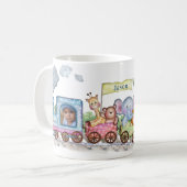 Mug Train mignon photo aquarelle (Devant gauche)