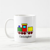Mug Train multicolore personnalisé (Gauche)