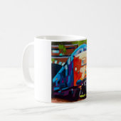 Mug Train Painting - Gift for Train Enthusiasts (Devant gauche)