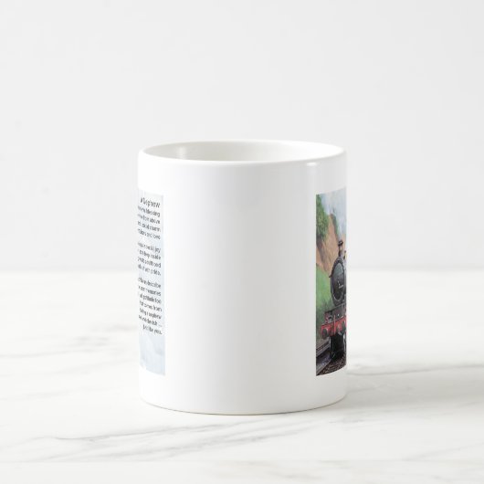 Mug Train - poème de neveu (Centre)