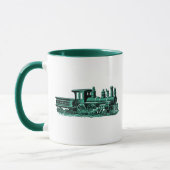 Mug Train vintage en vert (Gauche)
