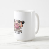 Mug Train Your Brain Strong Muscular Mind Over Muscle (Devant droit)