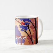 Mug Traîneau de Noël de la forêt du crépuscule Santa (Devant droit)