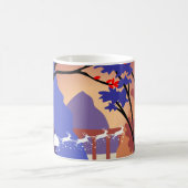 Mug Traîneau de Noël de la forêt du crépuscule Santa (Centre)